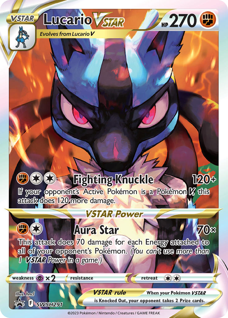 Card art: Lucario VSTAR